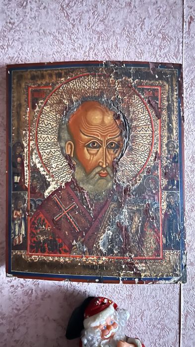 Икона “Святитель Николай Чудотворец с житием”