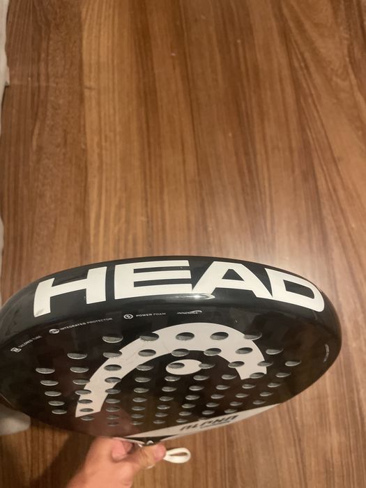 (Nova)Raquele de Padel Head Alpha Junior Preta e Branca