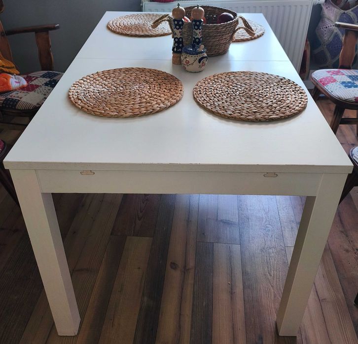 Stół rozkłany jadalniany biały 140/ 280/220cm