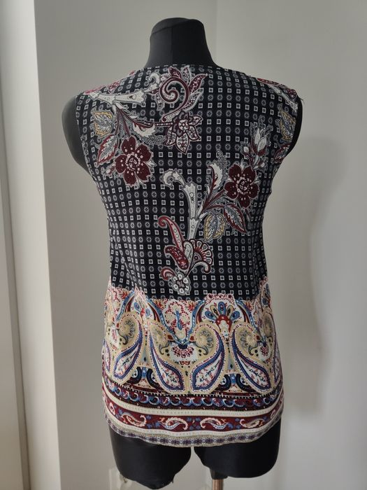 D&Z fashion bluzka z wiskozy bez rękawów 38 M