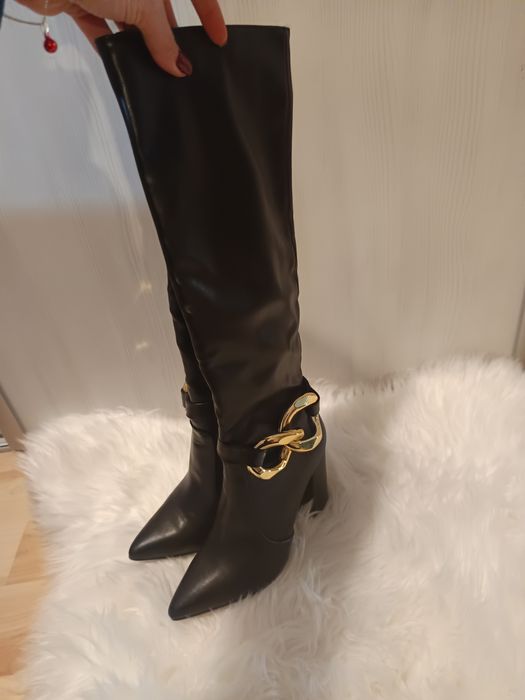 Kozaki eleganckie czarne