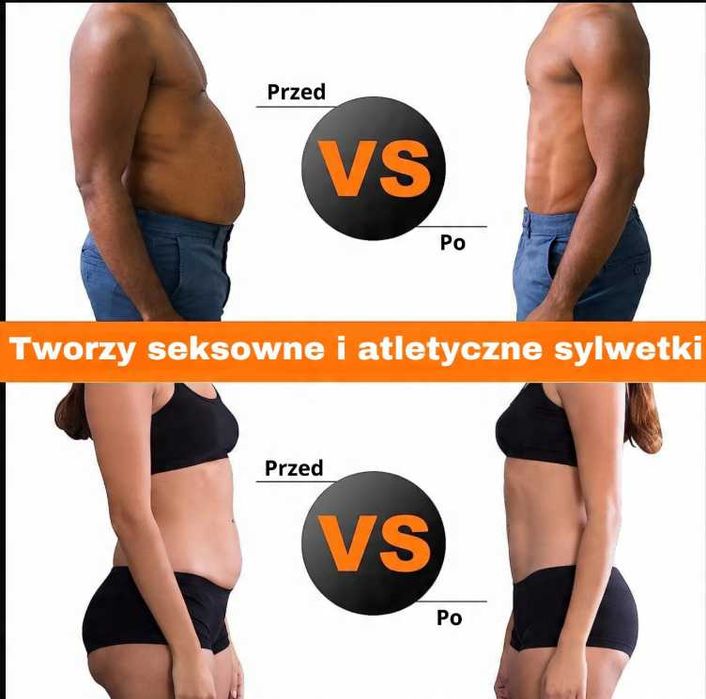 ElektroStymulator Mięśni Brzucha Pas Odchudzający ABS 6 Trybów