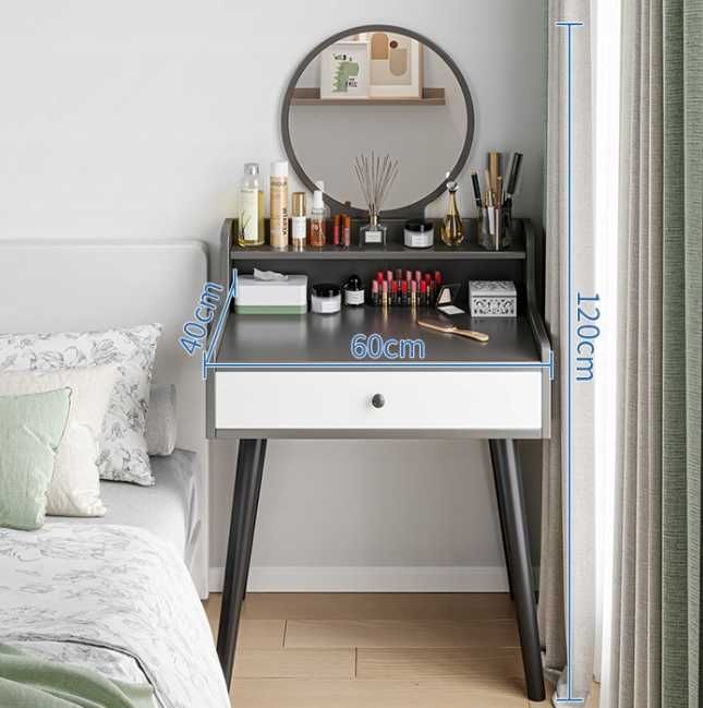 SZARA  Toaletka Kosmetyczna Z Lustrem + PUFA CA-27