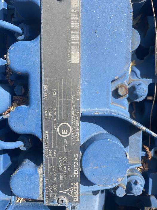 Pompa próżniowa  do igłofiltrów - silnik deutza