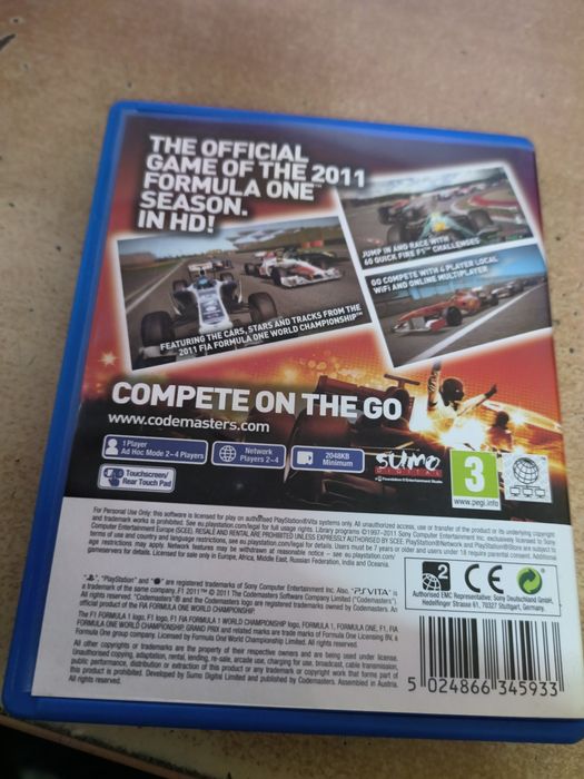 Гра на ps vita F1