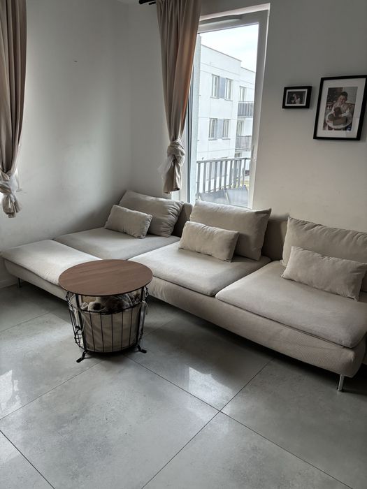 SÖDERHAMN Sofa 4-osobowa z szezlongiem