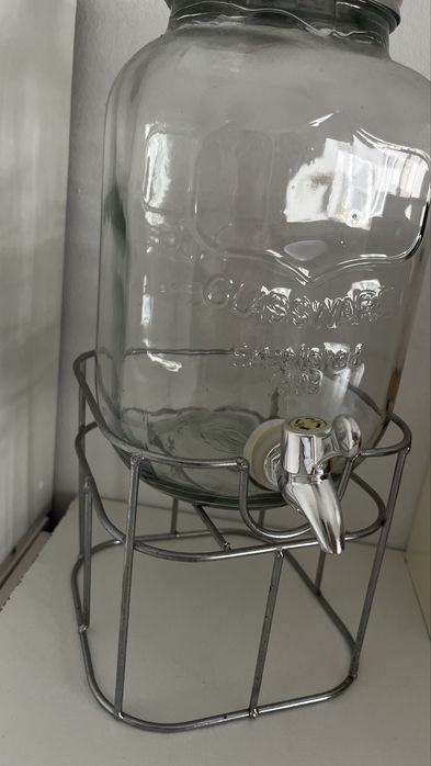 dispensador de bebidas de vidro