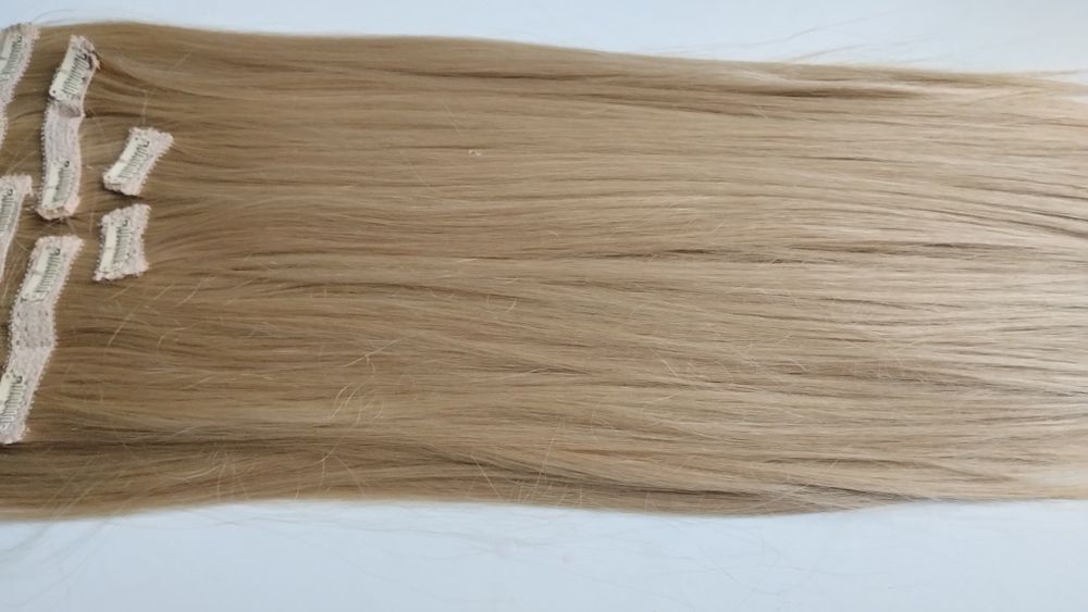 Włosy clip in miodowy blond
