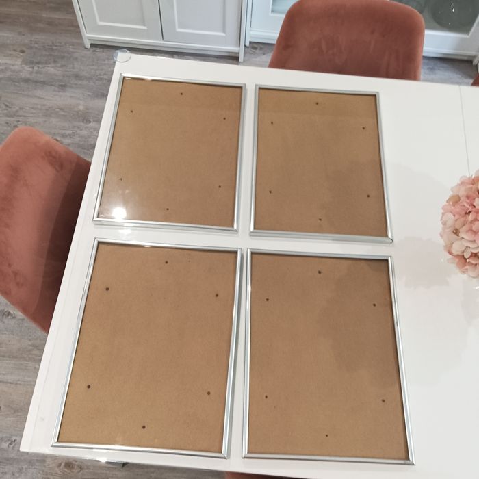 4 molduras 41x31cm alumínio