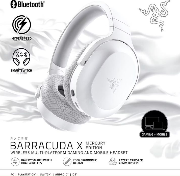 Auscultadores Razer Barracuda X - WIRELESS - BLUETOOTH
