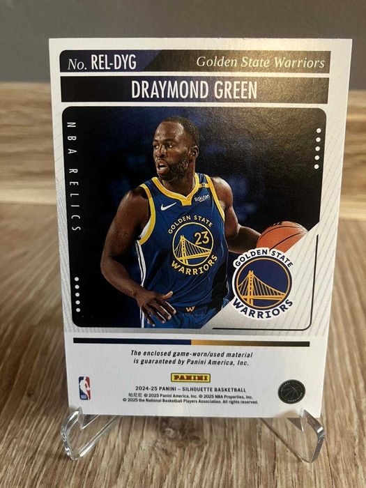 Karta NBA jersey game used Dreymond Green Golden State Warriors