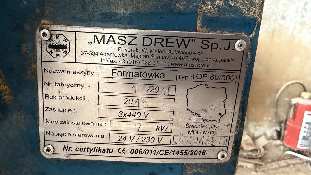 Formatówka do desek Paletówki Obrzynarka MaszDrew  Palety piła