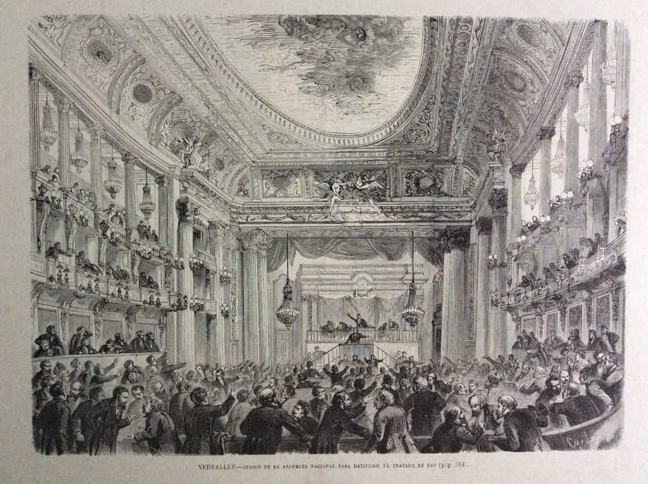 Versalles. Sesion de la asamblea Nacio para ratificar...Século XIX