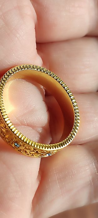 Pierścionek unisex  22 mm średnicy