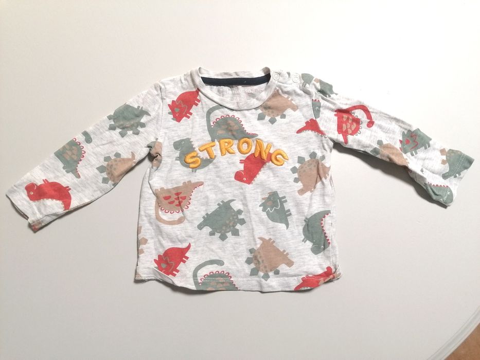 Camisola de Manga Comprida com Dinossauros, de Bebé