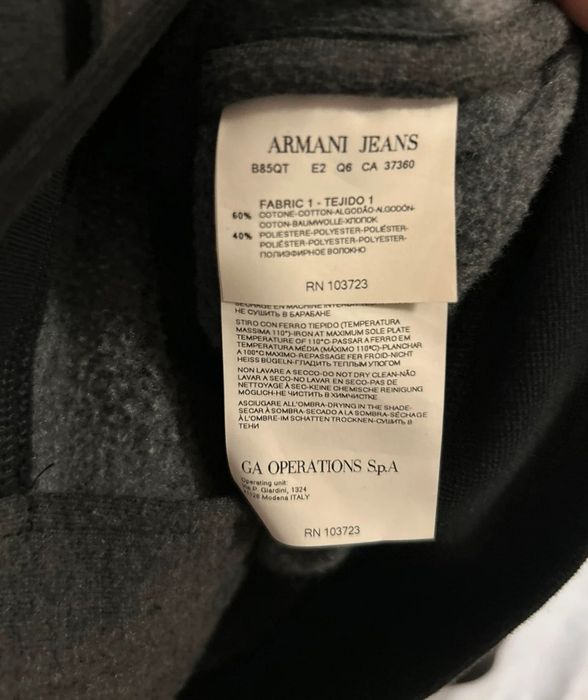 Casaco Armani Jeans cinza antracite