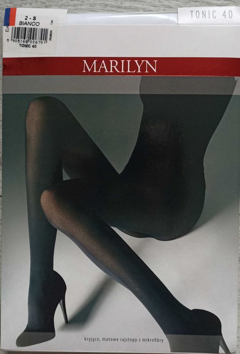 Białe rajstopy Marilyn Bianco Tonic 40 rozm. 2-S
