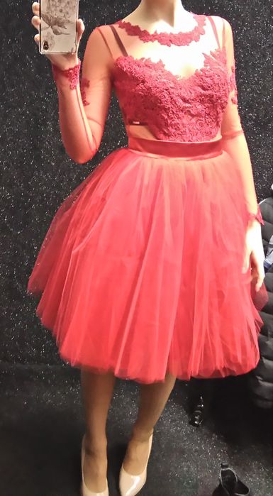 Sukienka tiulowa dwuczęściowa