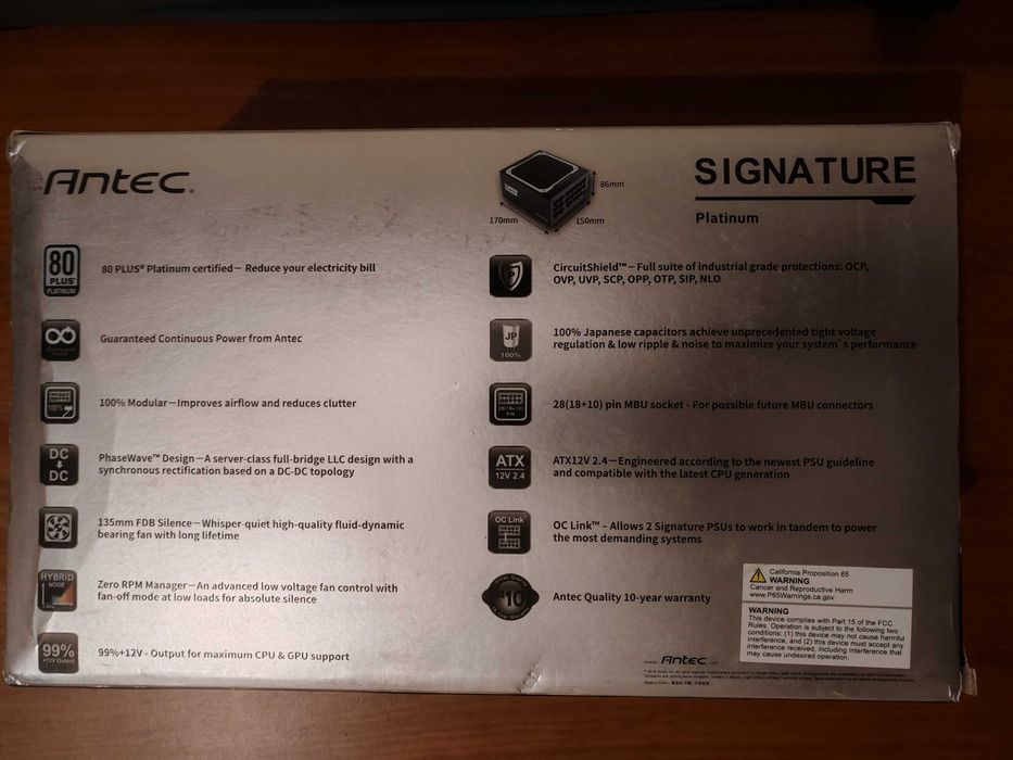 Zasilacz Komputerowy Antec Signature Platinum 1300W