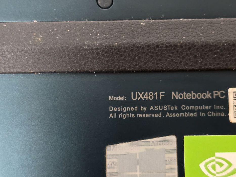 Asus ZenBook Duo i7, ASUS UX481F