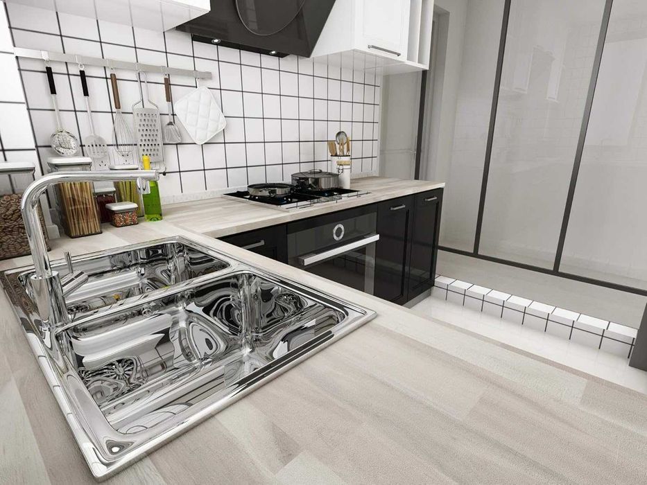 Blat akacjowy, kuchenny AKACJA, wosk twardy biały 2200x635x26mm