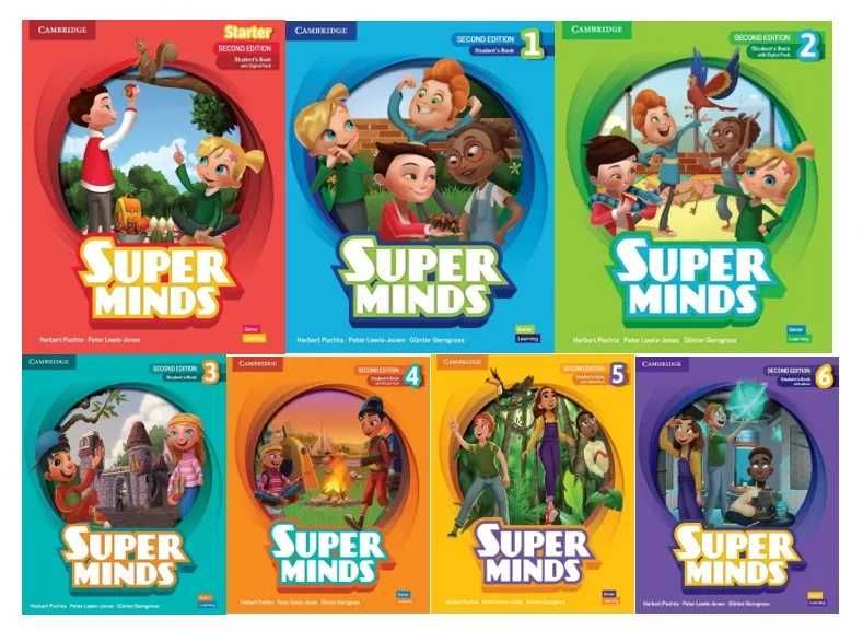 Super Minds 2nd Starter, 1, 2, 3, 4, 5, 6