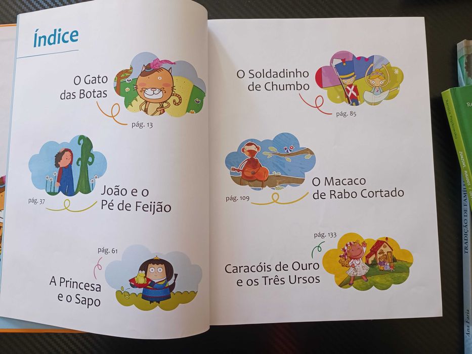 livros infantis “Histórias de Encantar” – Volume 1 e Volume 2.
