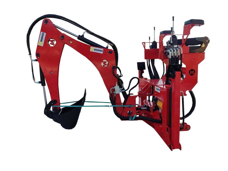 Навісний екскаватор Гриф для мінітрактора стріла по центу 180град