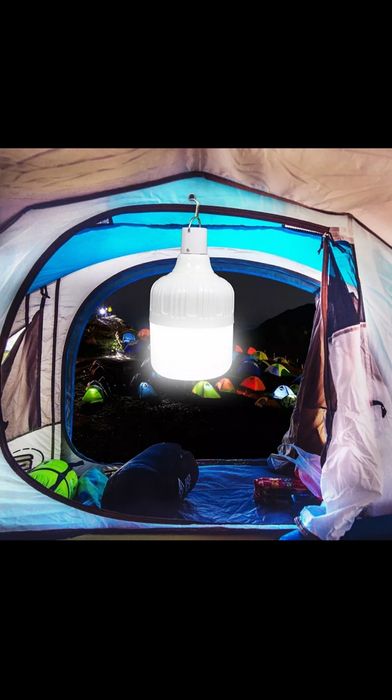 Лампочка з акумулятором 6-8 год, фанарик , нічник