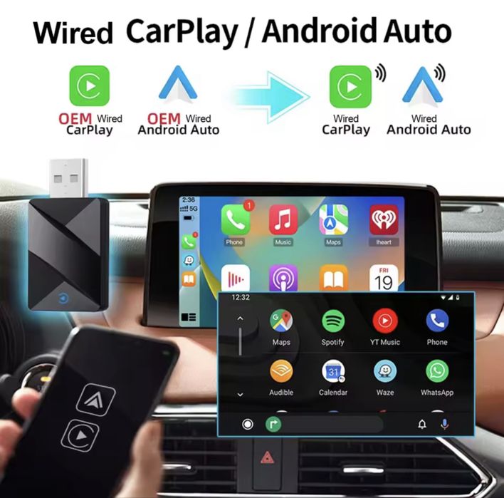 Бездротовий CarPlay/ Android Auto