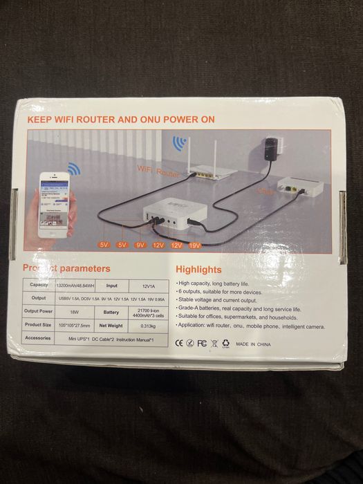 Mini dc ups - dispositivo