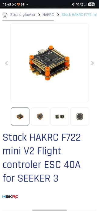 Nowy stack hakrc f722 mini v2 do dronow fpv