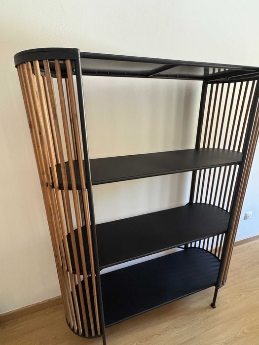 Estante combinada metal e carvalho - hôma