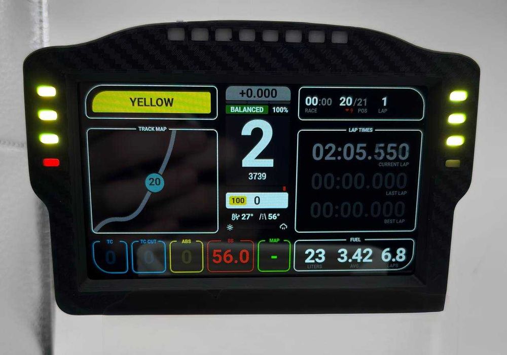 Dashboard Dotykowy Ekran Simdash Fanatec Simucube Moza Forte simracing ...