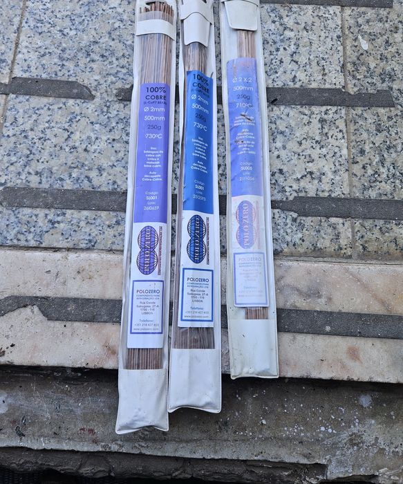Varetas de soldar para cobre