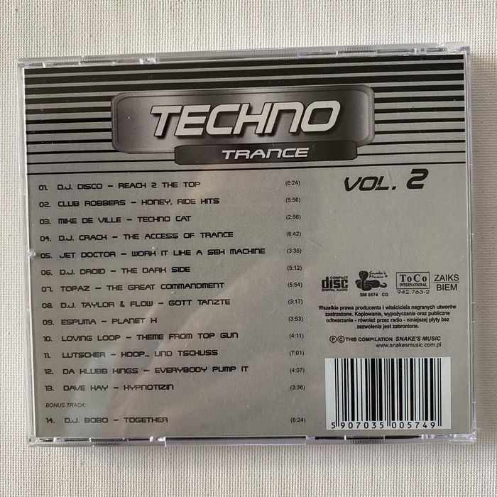 Techno Trance Vol.2 CD