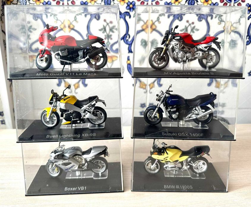 Coleção Super Motas Altaya motos fascículos miniaturas vintage ducati