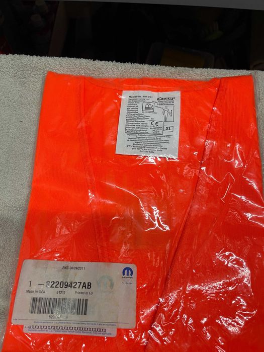 Colete de segurança CHRYSLER JEEP Tamanho XL