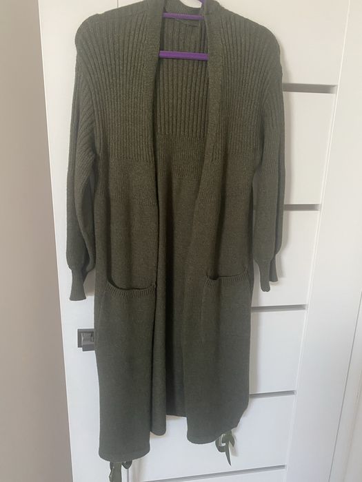 Sweter dlugi butelkowa zieleń