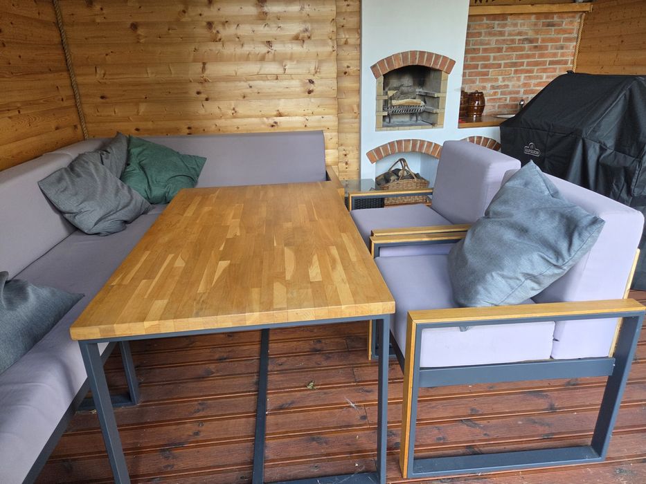 Meble ogrodowe dębowe