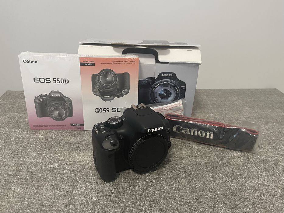 Canon EOS 550D BODY (Nowy) Oryginalne pudełko + akcesoria