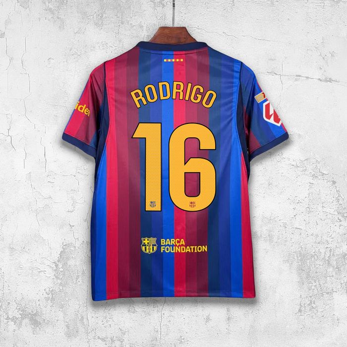 Koszulka fc Barcelona sezon 26/27 domowa RODRIGO 16 La Liga wysyłka z polski 24h