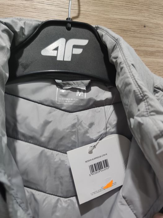 Kamizelka bezrękawnik puchowy męski 4F rozmiar M szary