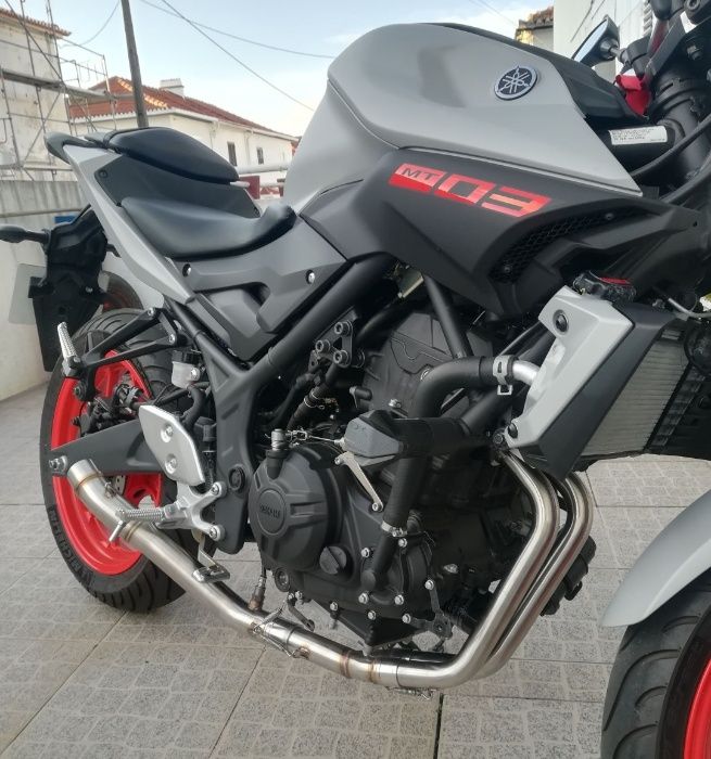 Linha de escape e ponteira YAMAHA R3 MT 03 R 3