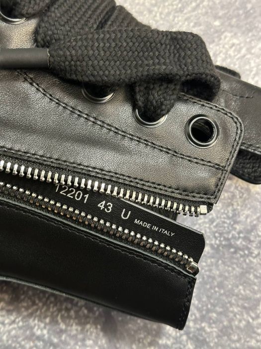 Rick Owens Ramones jumbo lace черные кеды кроссовки чорні opium 42 43