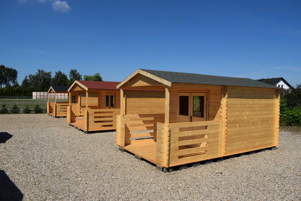 OD RĘKI domek letniskowy z tarasem*5x3*15 m2*ogrodowy*domki*balik ścian 34mm