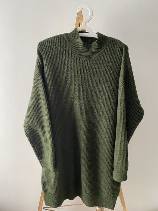 Тепле плаття  зимове зелене