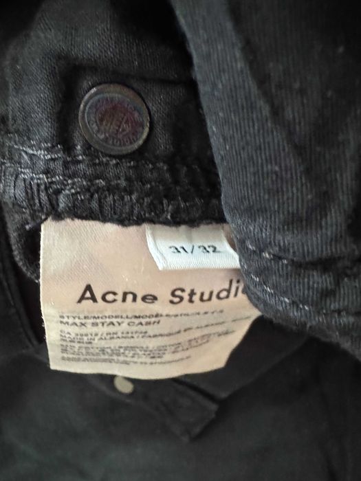 Acne Studios Max Stay Cash Black Denim