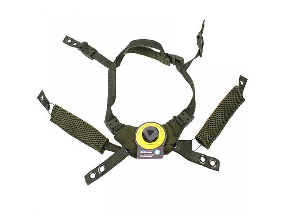 Подвесная система ОПТ для военного шлема цвет олива.