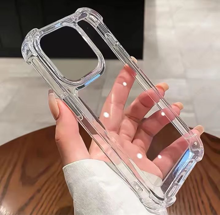 Новый противоударный чехол на айфон 16 про прозрачный силиконовый